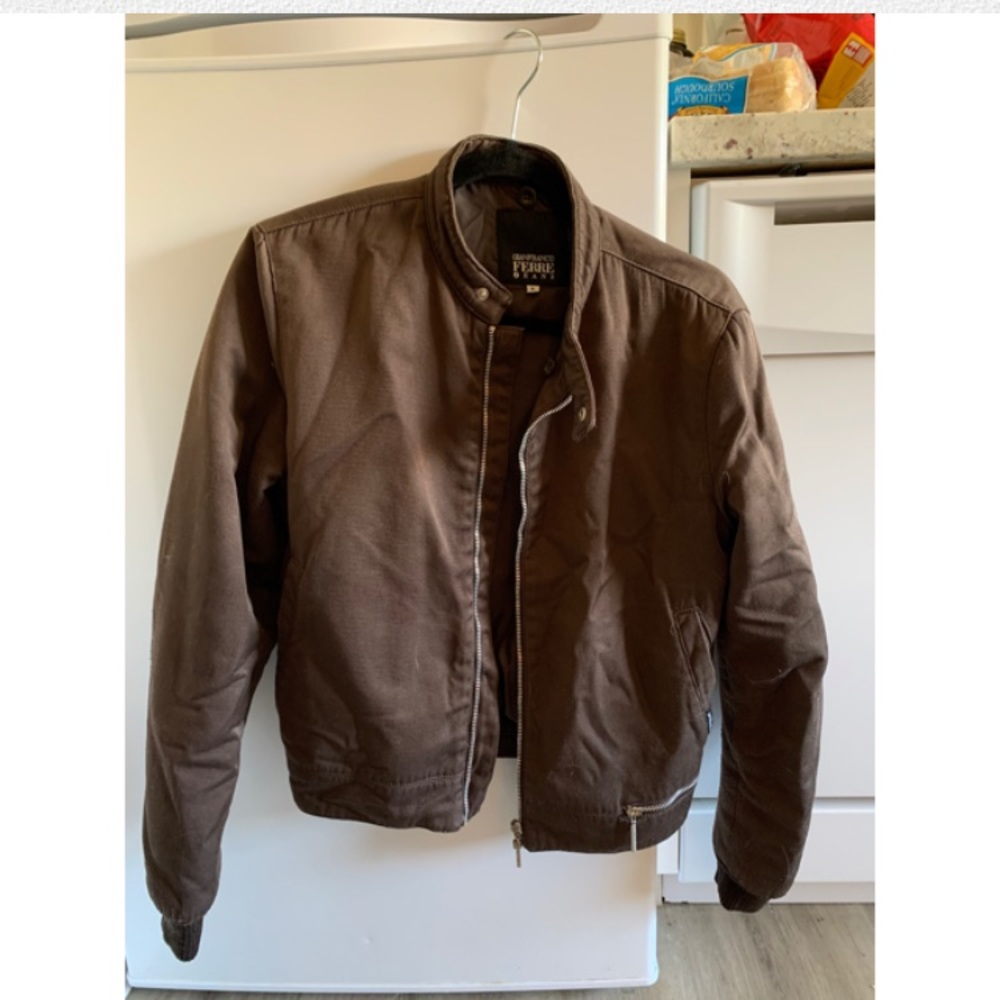 Vintage Brown Bomber Jacket